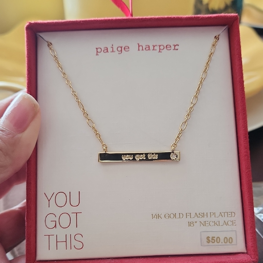 Gold Bar Necklace - "You Got This"